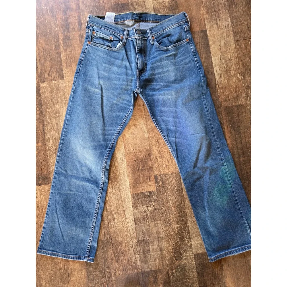 Levis 559 Relaxed Straight Jeans Mens 32x30 Med‎ Blue Denim Y2K revival dadcore